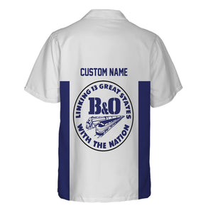 Railspirit Custom Name B&O Great States Railroad Hawaiian Shirt Yes I Need All Those Train Printed Shirt
