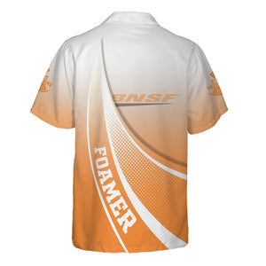 Railspirit Personalized BNSF Railway Hawaiian Shirt Railway-Themed Style Shirt Gift Idea For Trainspotter