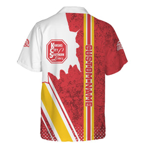 Railspirit Personalized Kansas City Southern Hawaiian Shirt All Over Printed Unisex Shirt