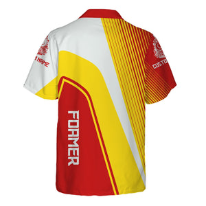 Railspirit Personalized The Chief Santa Fe Railroad Hawaiian Shirt Vibrant Striking Style Shirt For Rail Enthusiasts