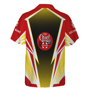 Railspirit Personalized The Chief Santa Fe Railroad Hawaiian Shirt Lightning Graphic Style Shirt Gift Idea For Train Lover