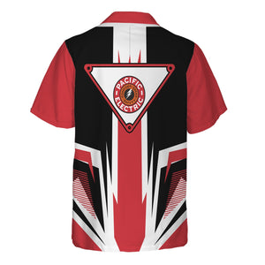 Railspirit Pacific Electric Railroad Hawaiian Shirt Bold Graphic Style All Over Printed Shirt