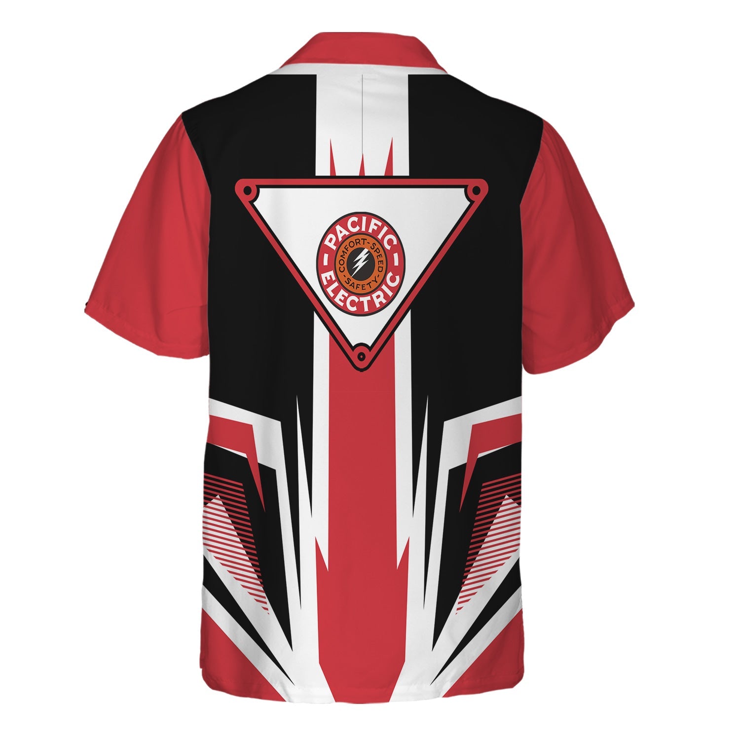 Railspirit Pacific Electric Railroad Hawaiian Shirt Bold Graphic Style All Over Printed Shirt