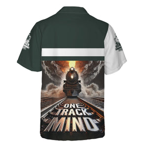 Railspirit Personalized Youngstown & Southern Railroad Hawaiian Shirt One Track Mind Train Printed Shirt