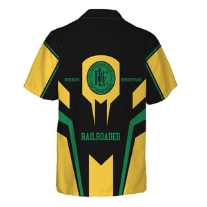 Railspirit Personalized Pittsburgh And Lake Erie Railroad Hawaiian Shirt Custom Year Railroader Shirt Gift Idea For Train Lover