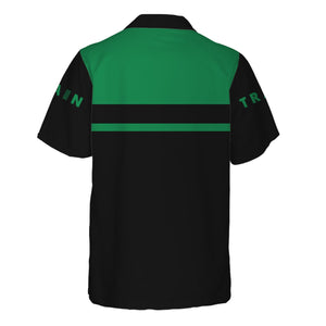 Railspirit Personalized Pittsburgh And Lake Erie Railroad Hawaiian Shirt Train Ticket  American Locomotive Printed Train