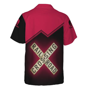 Railspirit Personalized Durango And Silverton Narrow Gauge Railroad Hawaiian Shirt Railroad Crossing Printed Train Track Shirt