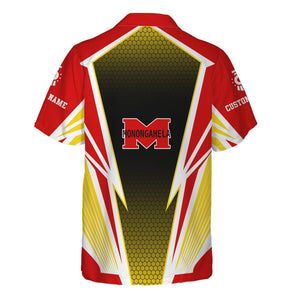 Railspirit Personalized Monongahela Railroad Hawaiian Shirt Lightning Graphic Style Shirt Gift Idea For Train Lover