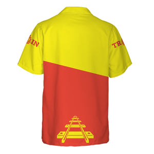 Railspirit Personalized Strasburg Railroad Hawaiian Shirt One Track Mind Unisex Train Shirt Gift Idea For Train Lover