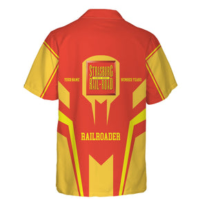 Railspirit Personalized Strasburg Railroad Hawaiian Shirt Custom Year Railroader Shirt Gift Idea For Train Lover