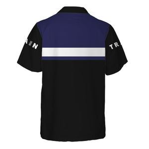 Railspirit Personalized CSX Transportation Railroad Hawaiian Shirt Train Ticket  American Locomotive Printed Train