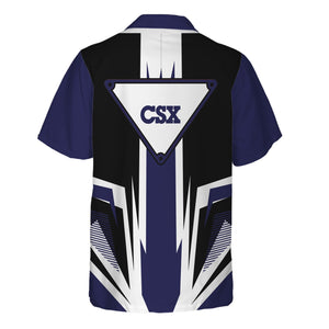 Railspirit CSX Transportation Railroad Hawaiian Shirt Bold Graphic Style All Over Printed Shirt