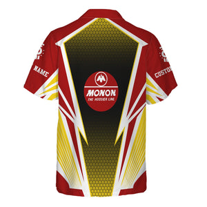 Railspirit Personalized Monon Railroad Hawaiian Shirt Lightning Graphic Style Shirt Gift Idea For Train Lover