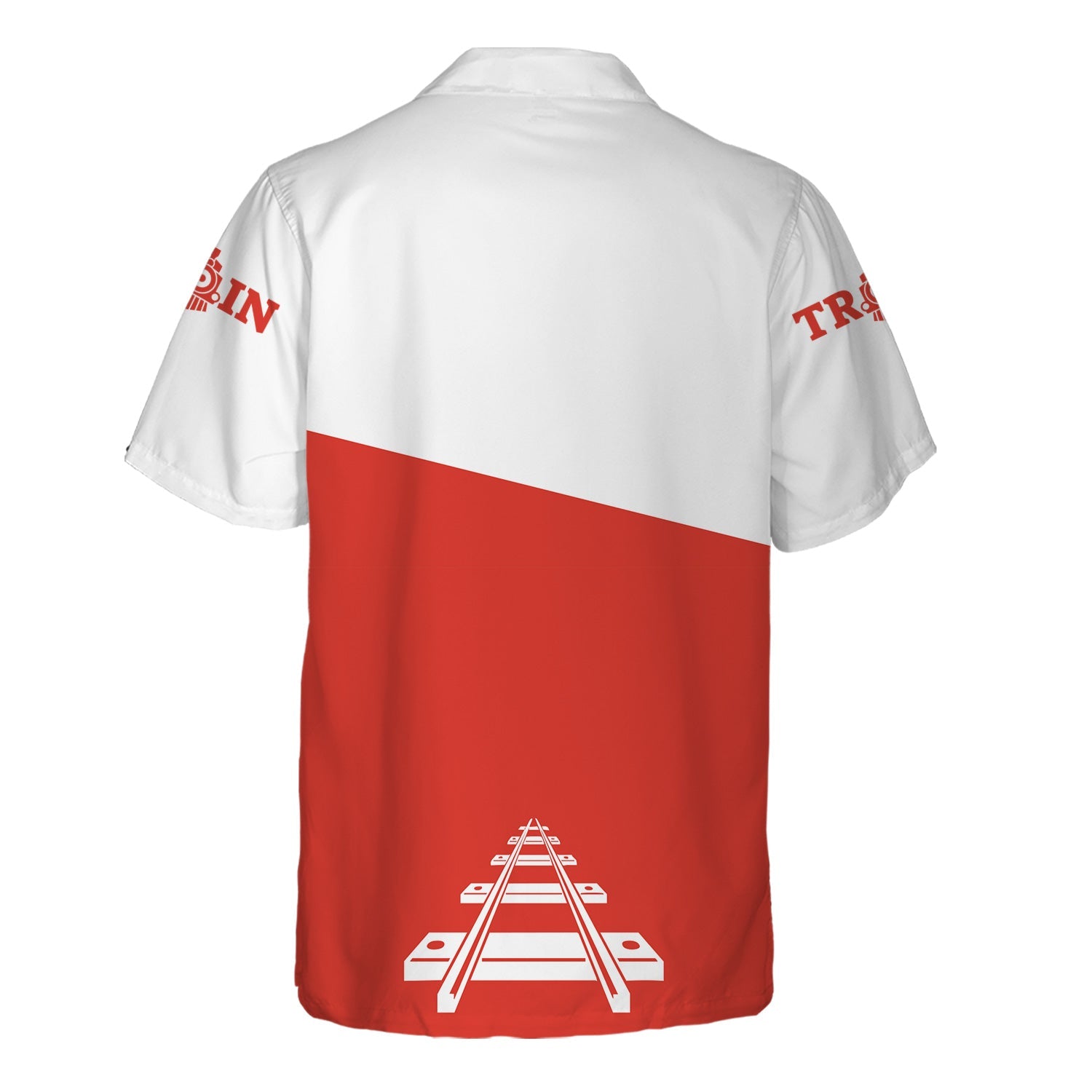 Railspirit Personalized Canadian National Railroad Hawaiian Shirt One Track Mind Unisex Train Shirt Gift Idea For Train Lover