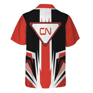 Railspirit Canadian National Railroad Hawaiian Shirt Bold Graphic Style All Over Printed Shirt