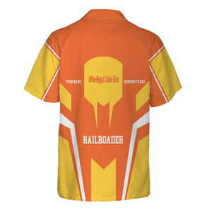 Railspirit Personalized Wheeling And Lake Erie Railroad Hawaiian Shirt Custom Year Railroader Shirt Gift Idea For Train Lover