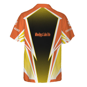 Railspirit Personalized Wheeling And Lake Erie Railroad Hawaiian Shirt Lightning Graphic Style Shirt Gift Idea For Train Lover