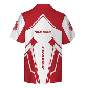 Railspirit Personalized Green Bay & Western Railroad Hawaiian Shirt Railway Trainspotter Style Shirt Gift Idea For Foamers