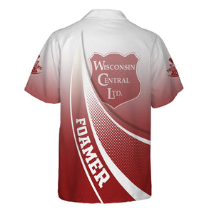 Railspirit Personalized Wisconsin Central Ltd Railroad Hawaiian Shirt Railway-Themed Style Shirt Gift Idea For Trainspotter