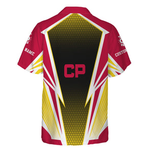 Railspirit Personalized Canadian Pacific Railroad Hawaiian Shirt Lightning Graphic Style Shirt Gift Idea For Train Lover