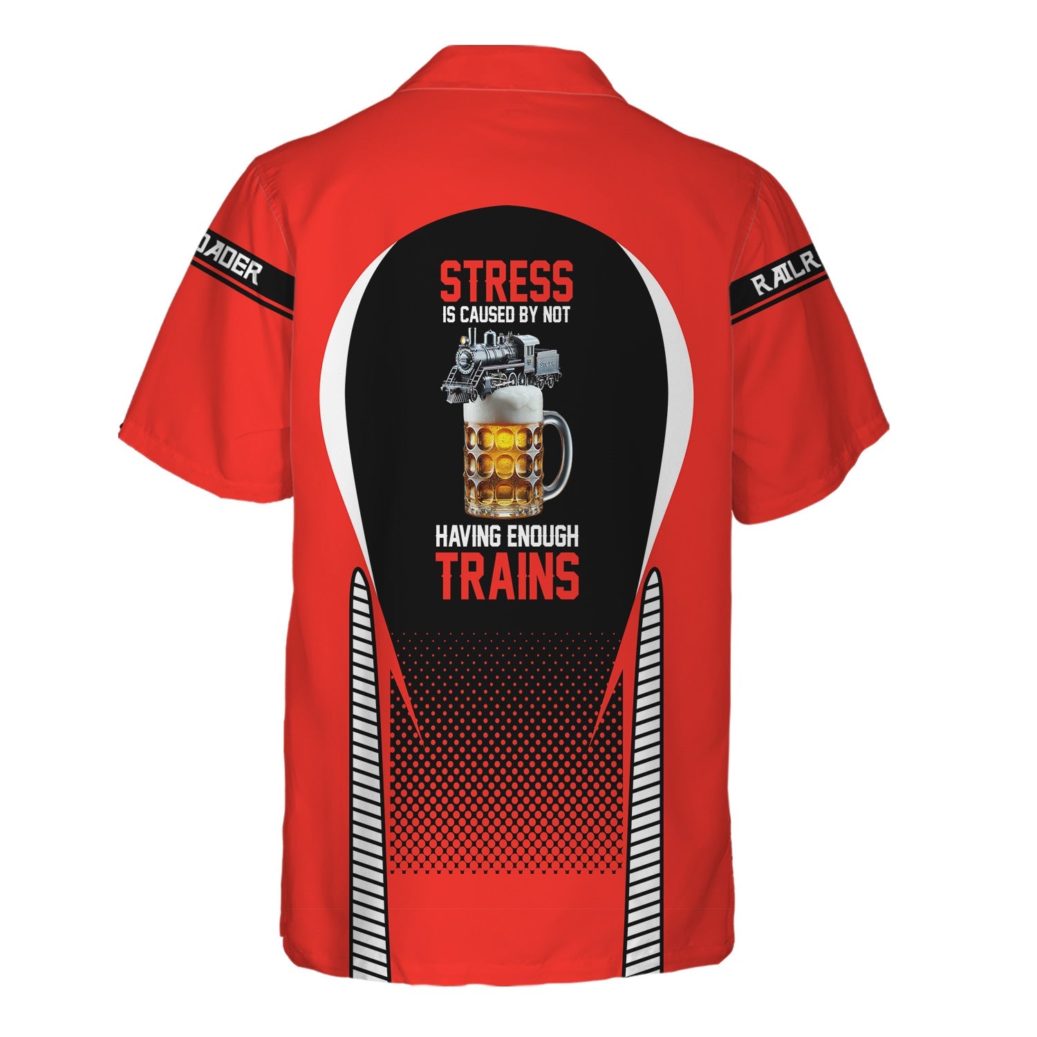 Railspirit  Personalized  Fleischmann And Western Railroad Hawaiian Shirt  Stress Is Caused By Not Having Enough Trains  Shirt All Over Print