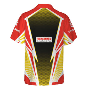 Railspirit Personalized Fleischmann And Western Railroad Hawaiian Shirt Lightning Graphic Style Shirt Gift Idea For Train Lover