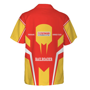 Railspirit Personalized Fleischmann And Western Railroad Hawaiian Shirt Custom Year Railroader Shirt Gift Idea For Train Lover