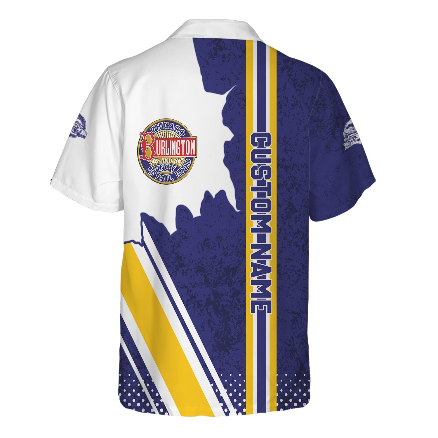 Railspirit Personalized Chicago, Burlington and Quincy Railroad Hawaiian Shirt All Over Printed Unisex Shirt