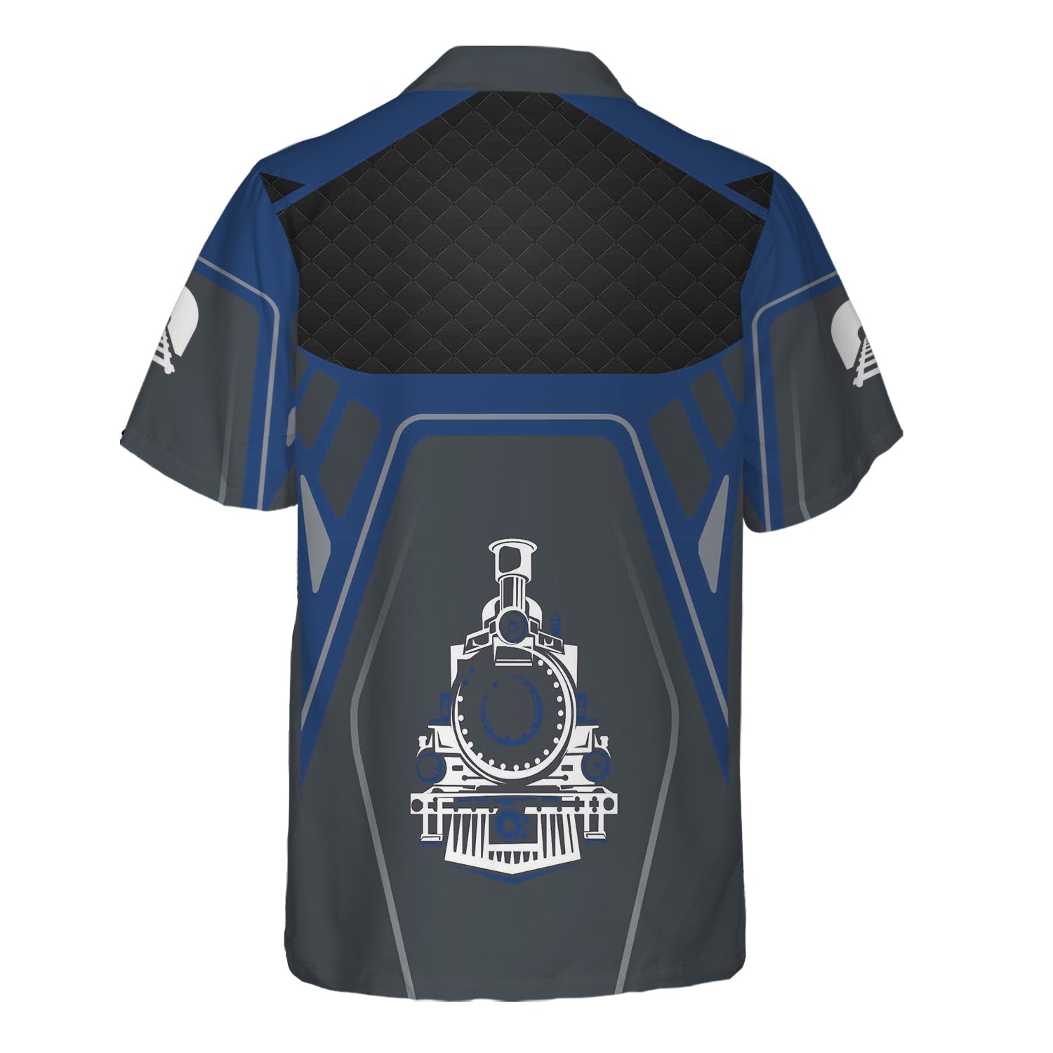 Railspirit Personalized Duluth, Winnipeg and Pacific Railway Hawaiian Shirt Steam Locomotive Engine Graphic Train Shirt All Over Print