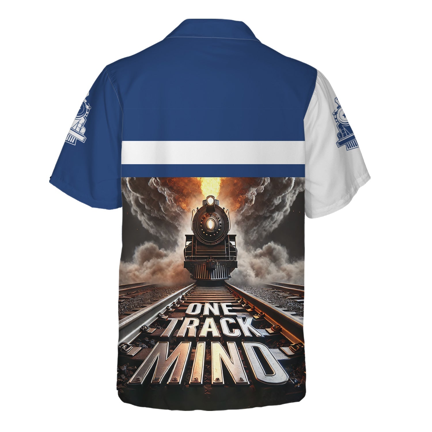 Railspirit Personalized Duluth, Winnipeg and Pacific Railway Hawaiian Shirt One Track Mind Train Printed Shirt