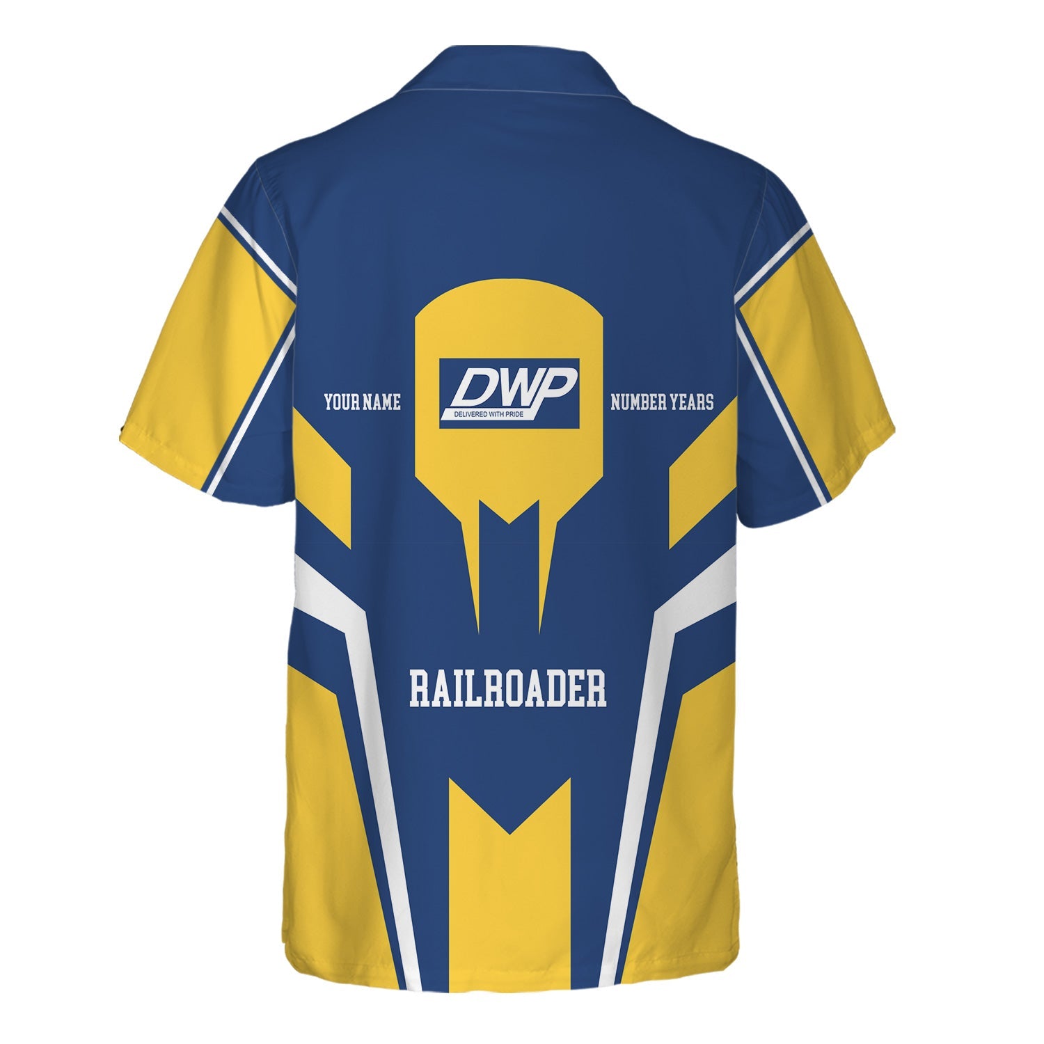 Railspirit Personalized Duluth, Winnipeg and Pacific Railway Hawaiian Shirt Custom Year Railroader Shirt Gift Idea For Train Lover