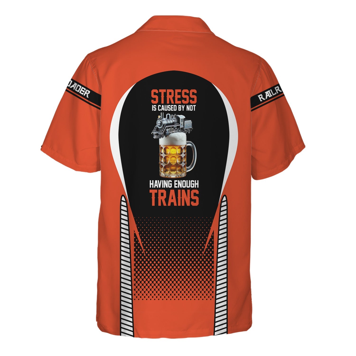 Railspirit  Personalized  Texas and Pacific Railway Hawaiian Shirt  Stress Is Caused By Not Having Enough Trains  Shirt All Over Print