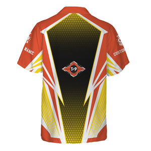 Railspirit Personalized Texas and Pacific Railway Hawaiian Shirt Lightning Graphic Style Shirt Gift Idea For Train Lover