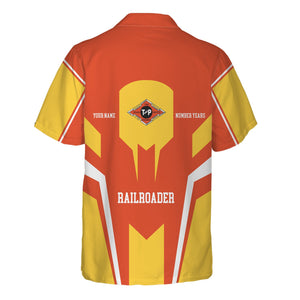 Railspirit Personalized Texas and Pacific Railway Hawaiian Shirt Custom Year Railroader Shirt Gift Idea For Train Lover