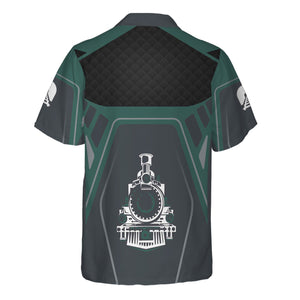 Railspirit Personalized Southern Railway U.S Hawaiian Shirt Steam Locomotive Engine Graphic SOU Train Shirt All Over Print