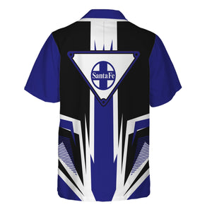 Railspirit Santa Fe Railway Hawaiian Shirt Bold Graphic Style Atchison, Topeka and Santa Fe Railway All Over Printed Shirt