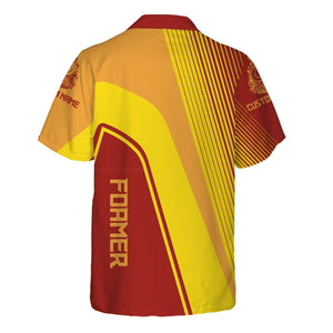 Railspirit Personalized Chicago South Shore and South Bend Railroad Hawaiian Shirt Vibrant Striking Style Shirt For Rail Enthusiasts