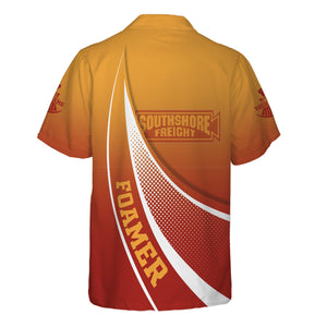 Railspirit Personalized Chicago South Shore and South Bend Railroad Hawaiian Shirt Railway-Themed Style Shirt Gift Idea For Trainspotter