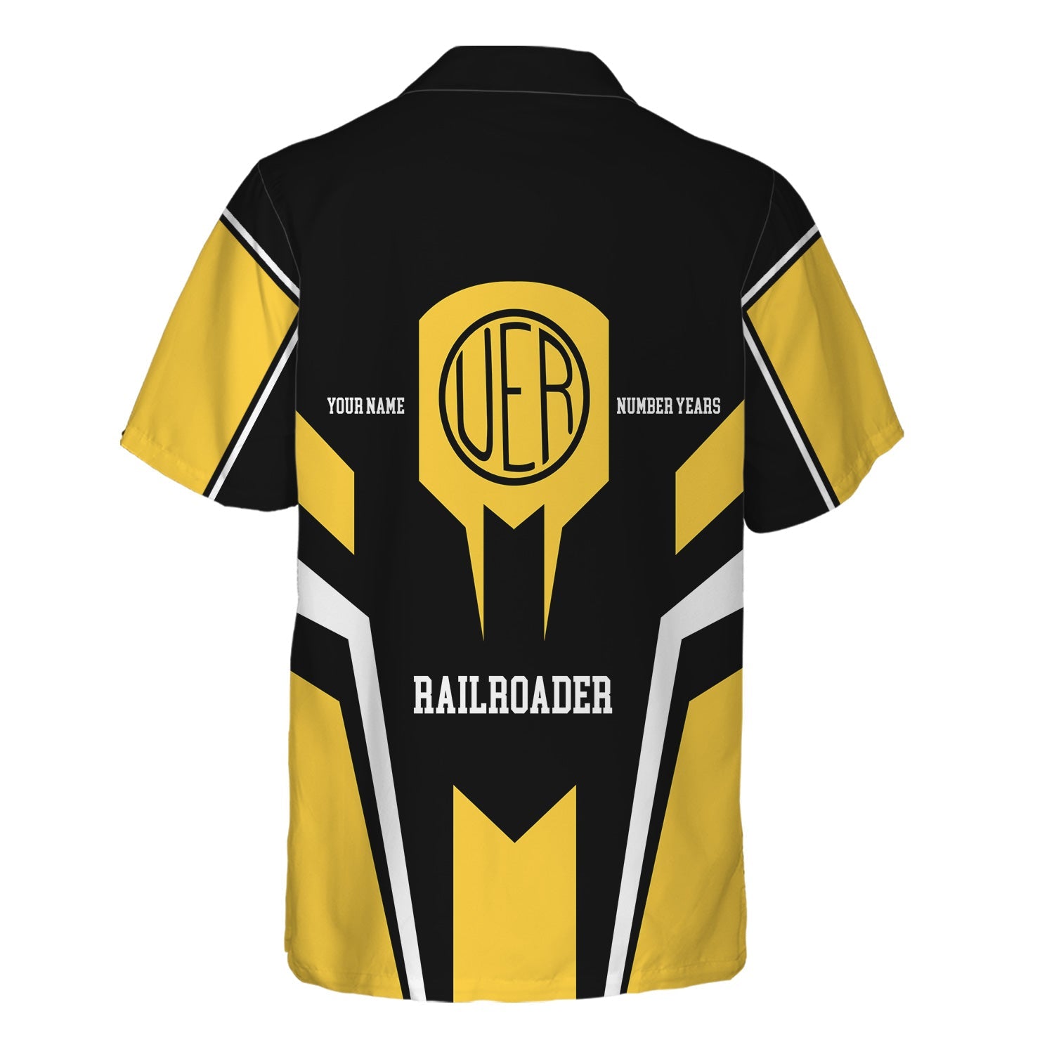 Railspirit Personalized Union Electric Railway Hawaiian Shirt Custom Year Railroader Shirt Gift Idea For Train Lover