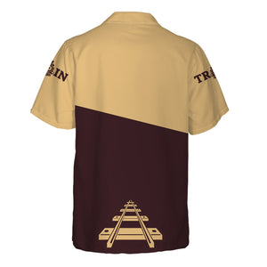 Railspirit Personalized London, Midland and Scottish Railway Hawaiian Shirt One Track Mind Unisex Train Shirt Gift Idea For Train Lover