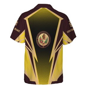 Railspirit Personalized London, Midland and Scottish Railway Hawaiian Shirt Lightning Graphic Style Shirt Gift Idea For Train Lover