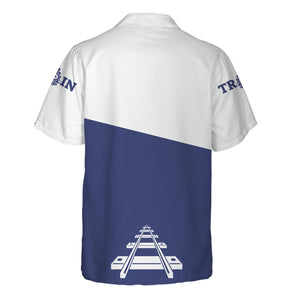 Railspirit Personalized London and North Eastern Railway Hawaiian Shirt One Track Mind Unisex Train Shirt Gift Idea For Train Lover