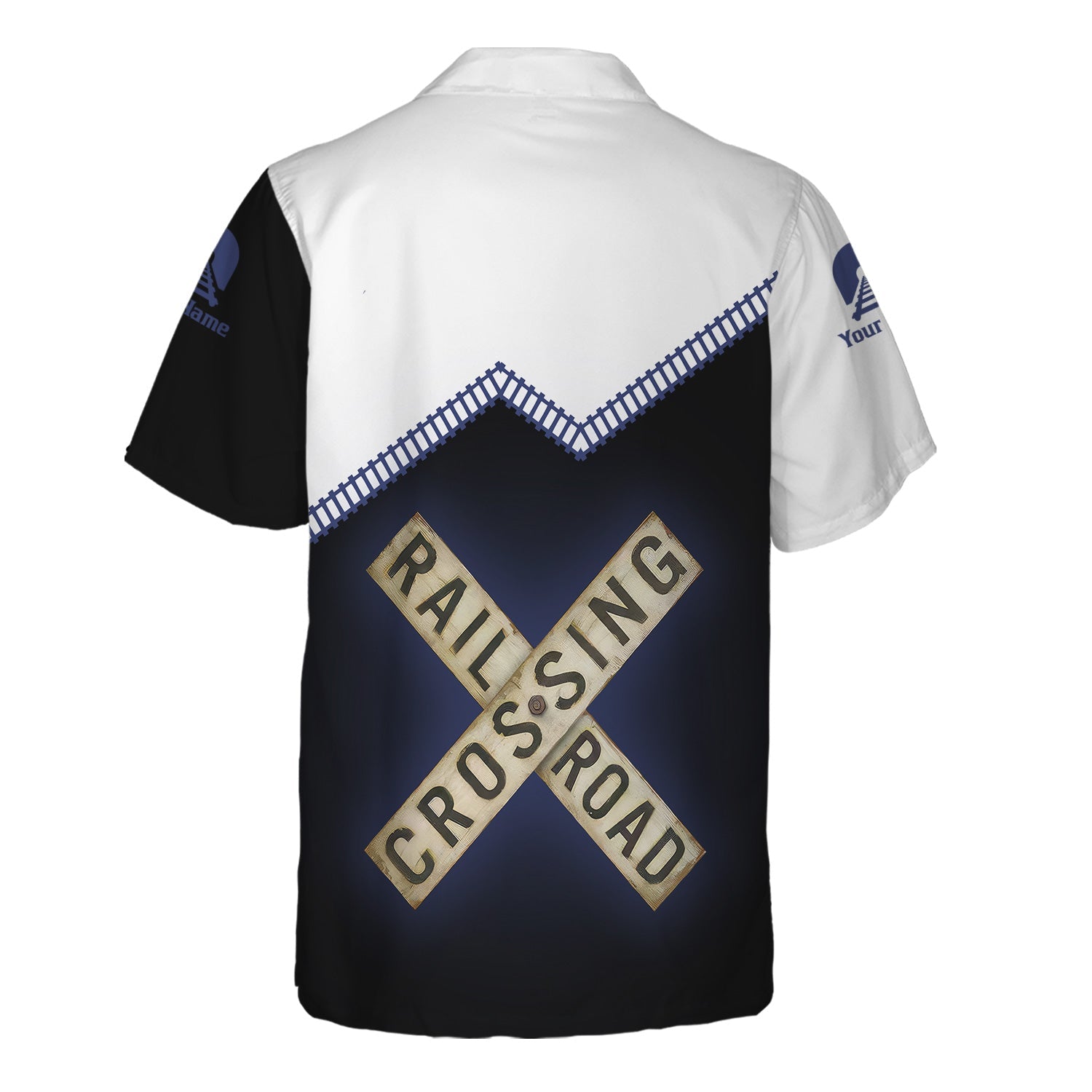 Railspirit Personalized London and North Eastern Railway Hawaiian Shirt Railroad Crossing Printed Train Track Shirt