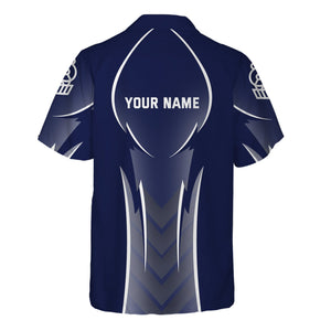 Railspirit Personalized Jersey Central Railroad Hawaiian Shirt Striking Line Style CNJ Train Shirt For Locomotive Lovers