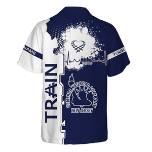 Railspirit Personalized CNJ Jersey Central Railroad Hawaiian Shirt Engine Heartbeat and Track Love Style Shirt Gift Idea For Train Lovers