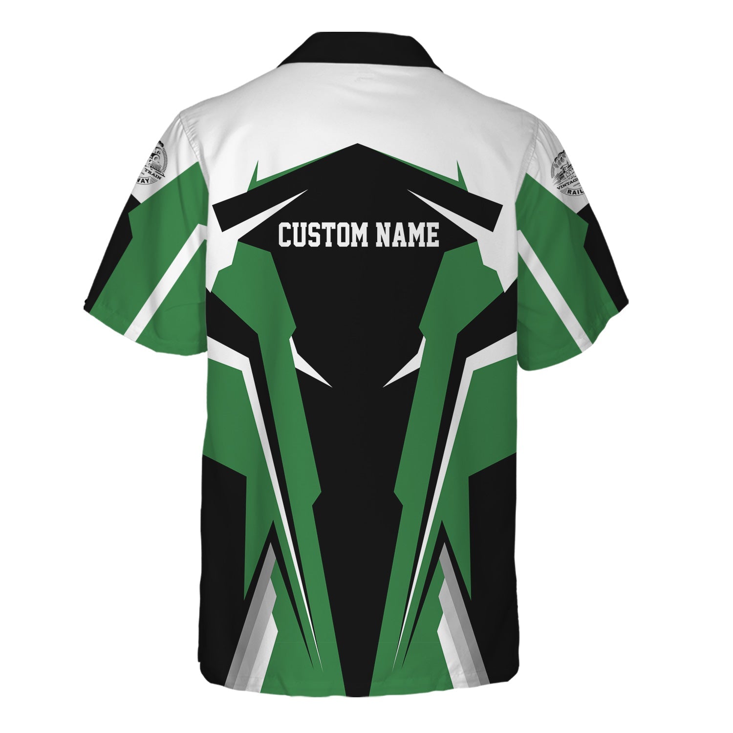 Railspirit Personalized Burlington Northern Railroad Hawaiian Shirt Strong Line Style Train Unisex Shirt All Over Print