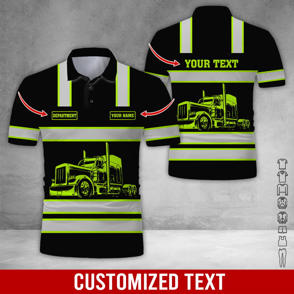 Customized Name Trucker Uniform 3D Printed Clothes, Personalized Truck Driver Gear