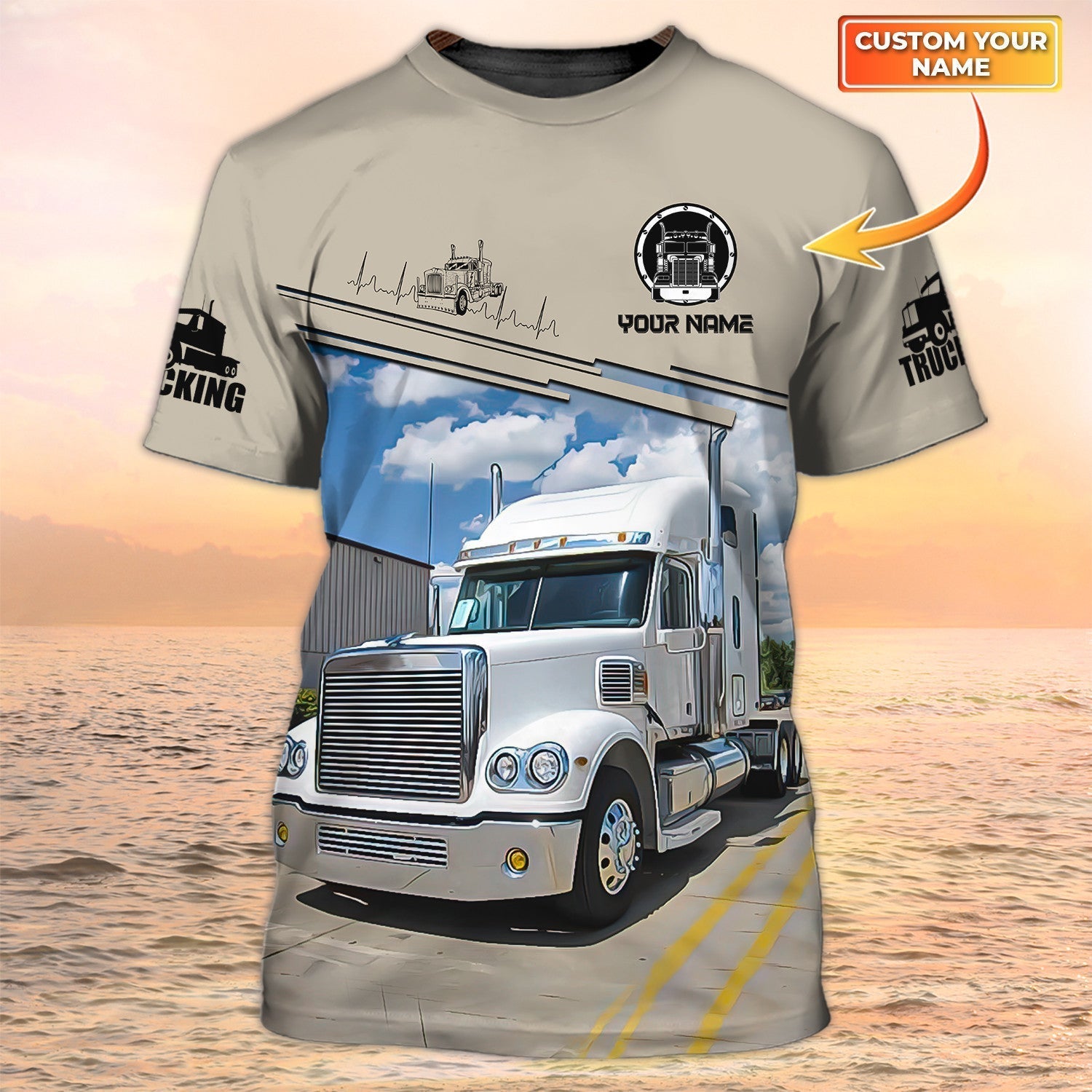 Custom Name Truck Driver Shirt, Trucker T shirts, Big Truck T Shirts Gift For Men Women