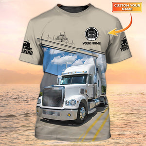 Custom Name Truck Driver Shirt, Trucker T shirts, Big Truck T Shirts Gift For Men Women