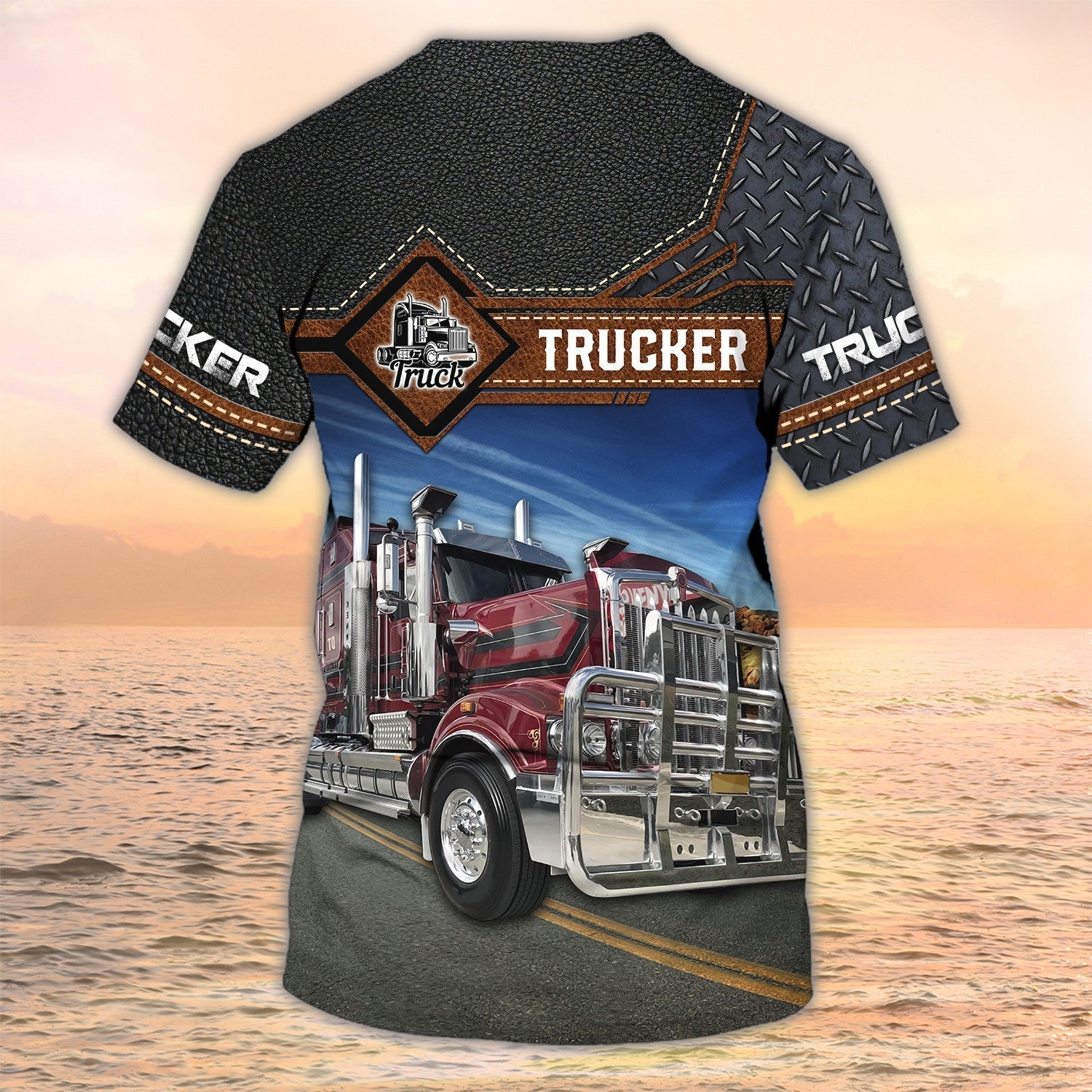 Personalized Funny Trucker T Shirts, Truck Driver Husband Gift, Gifts For Truck Drivers